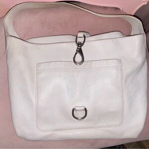 Dooney & Bourke White Leather Shoulder Bag